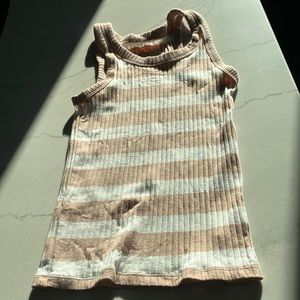 American eagle tank with peach/cream and white size S/P/CH